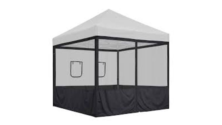 10'H x 20'L Tent Sidewall - Black Screen | Rental