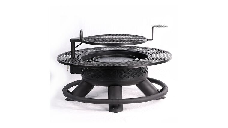 Fire Pit - Big Horn 47.24-in W Black Steel Wood-Burning Fire Pit | Rental
