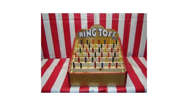 Wood Carnival Ring Toss Game | Rental