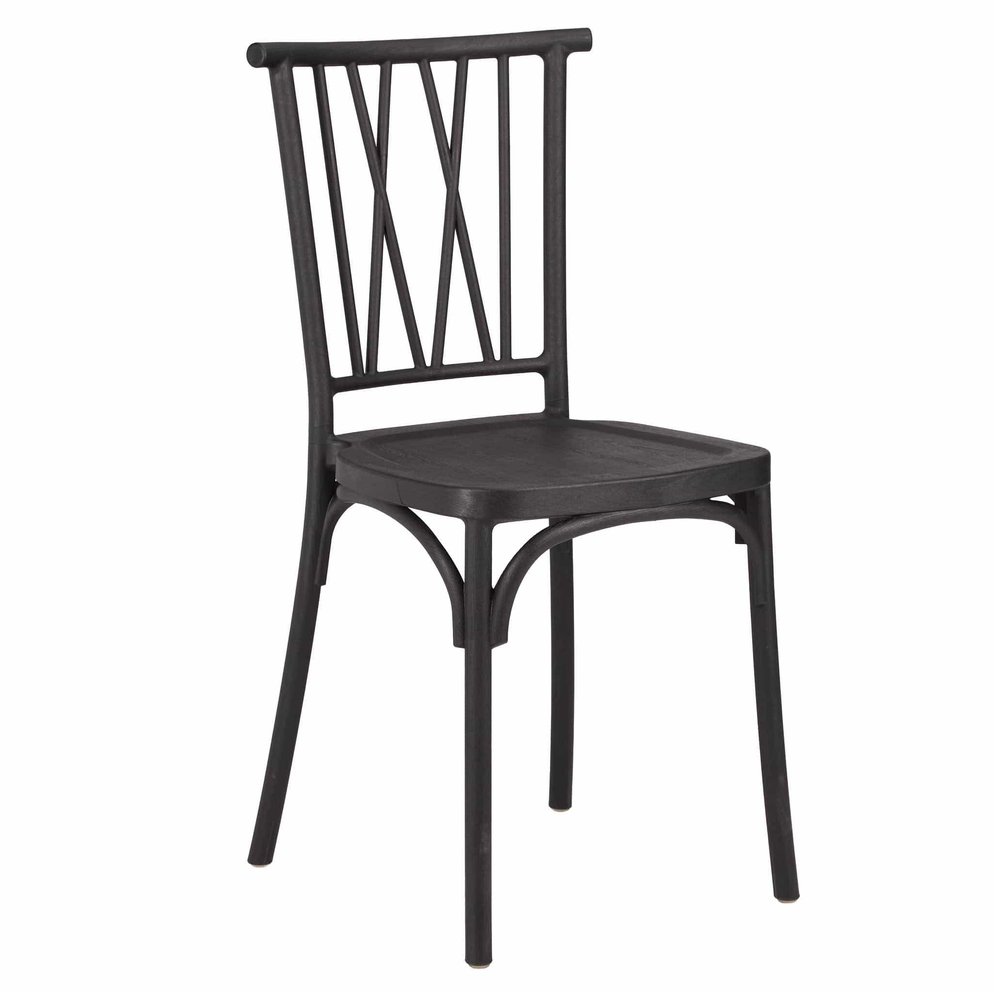Black Willow Mono Frame BasicResin™ Chair | Rental