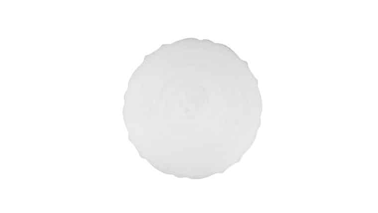Scallop Glass Charger Plate – White | Rental Scallop Glass Charger Plate – White | Rental