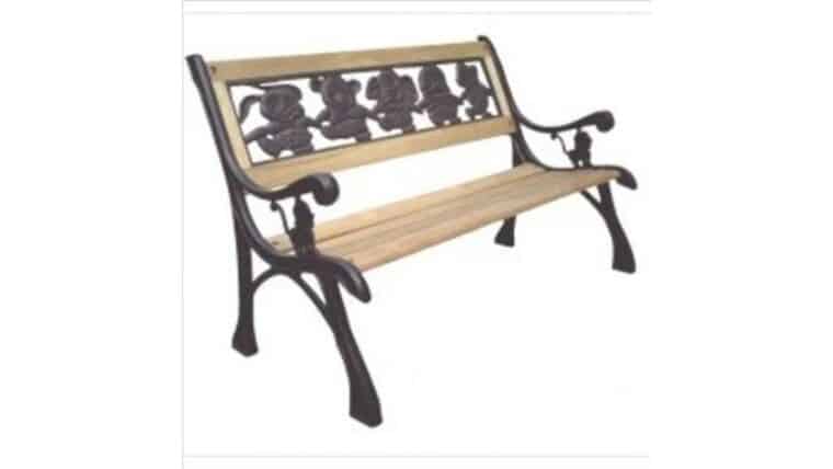 DC America SL-PB-168-BR Friendship Kids Bench, Cast Iron Frame and Hardwood Slats, Rust Resistant Bronze Finish | Rental DC America SL-PB-168-BR Friendship Kids Bench, Cast Iron Frame and Hardwood Slats, Rust Resistant Bronze Finish | Rental