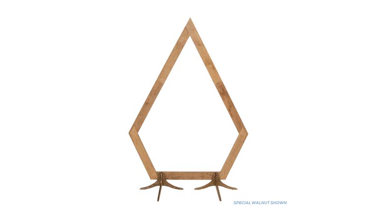 Diamond Wood Frame Wedding Arch – Wood – Special Walnut | Rental Diamond Wood Frame Wedding Arch – Wood – Special Walnut | Rental