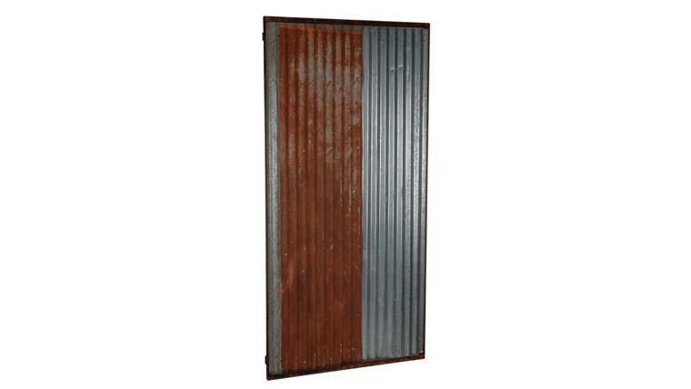 Metal - Corrugated Metal Scenic Barrier Rental