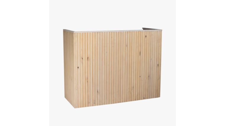 Rosewood DJ Booth Cover Rental – 6′ | Rental